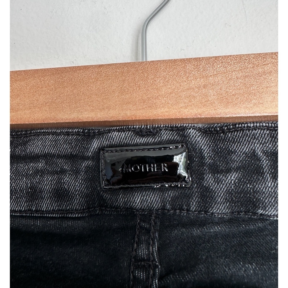Mother Looker High-Rise Ankle Fray Skinny Jeans in Night Hawk - Picture 8 of 9